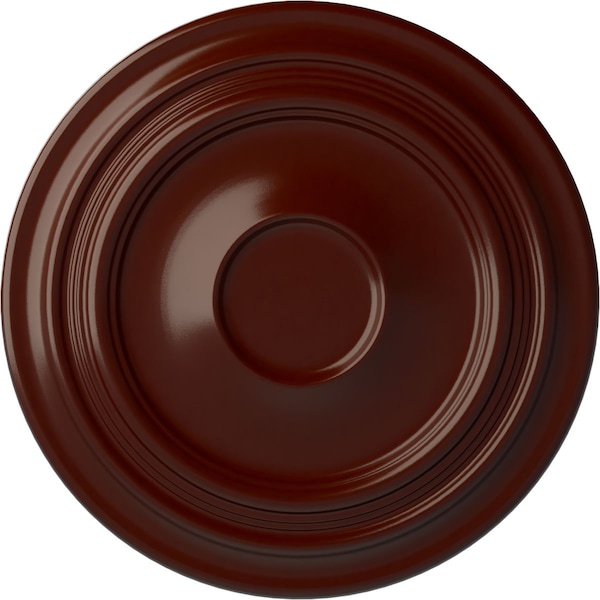 Ekena Millwork Traditional Ceiling Medallion (Fits Canopies up to 5 1/2"), 24 3/8"OD x 1 1/2"P, Brushed Mahogany CM24TRBMF - main